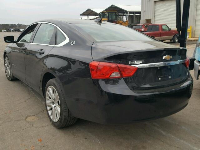 2G11Z5SA1G9146817 - 2016 CHEVROLET IMPALA LS BLACK photo 3