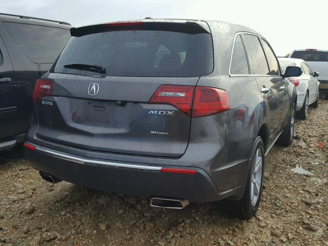 2HNYD2H26CH524241 - 2012 ACURA MDX GRAY photo 4