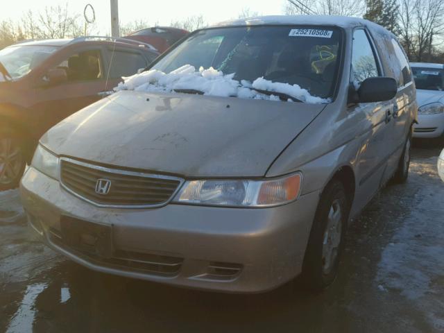 2HKRL1850YH535316 - 2000 HONDA ODYSSEY LX GOLD photo 2