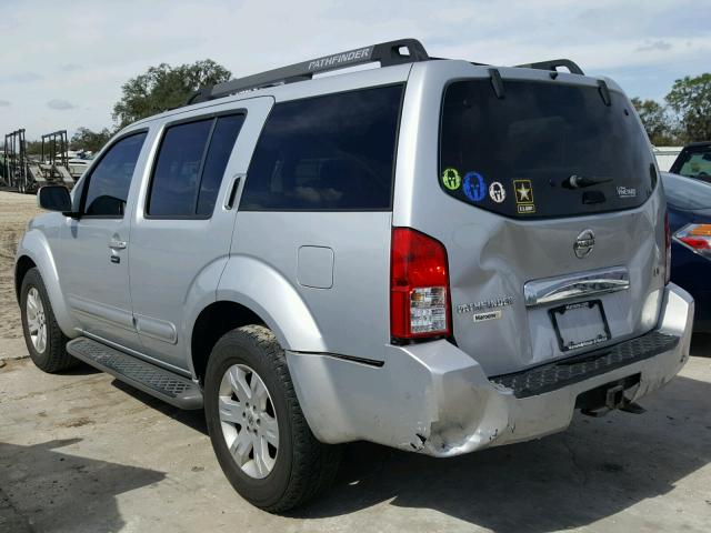 5N1AR18U97C623998 - 2007 NISSAN PATHFINDER SILVER photo 3