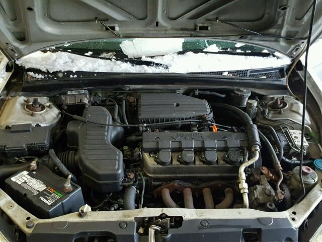 1HGEM21974L006337 - 2004 HONDA CIVIC EX ვერცხლისფერი ფოტო 7