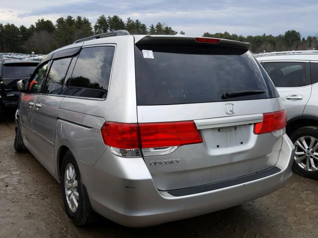 5FNRL38738B111754 - 2008 HONDA ODYSSEY EX SILVER photo 3