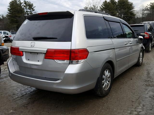 5FNRL38738B111754 - 2008 HONDA ODYSSEY EX SILVER photo 4