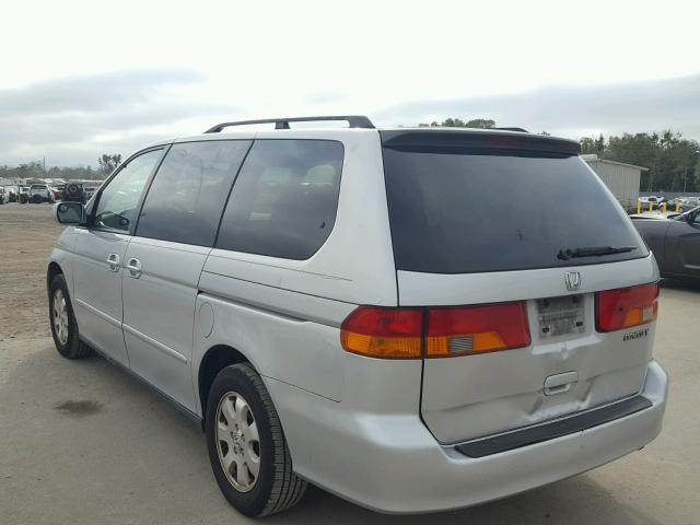 5FNRL18854B128837 - 2004 HONDA ODYSSEY EX SILVER photo 3