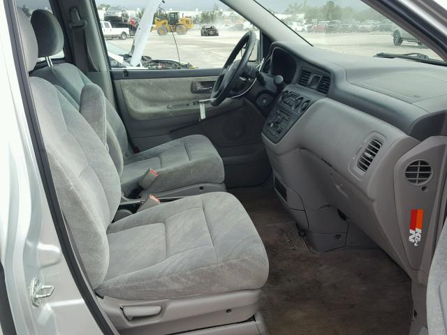 5FNRL18854B128837 - 2004 HONDA ODYSSEY EX SILVER photo 5