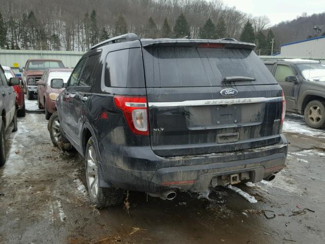 1FM5K8D8XFGA75833 - 2015 FORD EXPLORER X BLACK photo 3