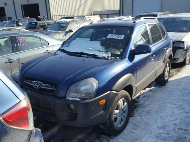 KM8JN72D26U303096 - 2006 HYUNDAI TUCSON GLS BLUE photo 2