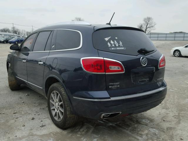 5GAKVBKD2FJ224428 - 2015 BUICK ENCLAVE BLUE photo 3