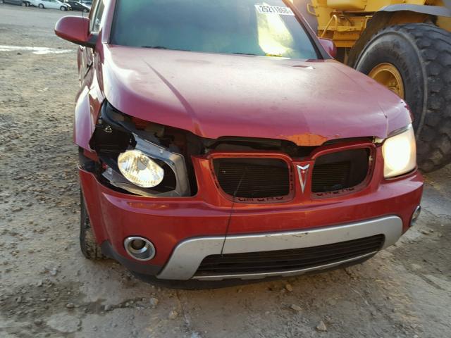 2CKDL63F366065736 - 2006 PONTIAC TORRENT RED photo 9