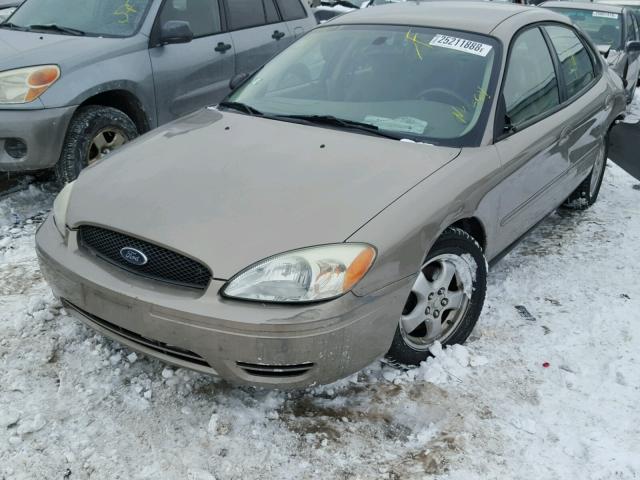 1FAFP53U46A109202 - 2006 FORD TAURUS SE BEIGE photo 2