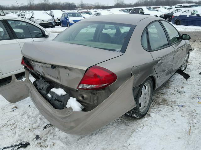 1FAFP53U46A109202 - 2006 FORD TAURUS SE BEIGE photo 4