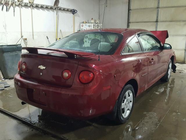 1G1AL18F287182726 - 2008 CHEVROLET COBALT LT RED photo 4