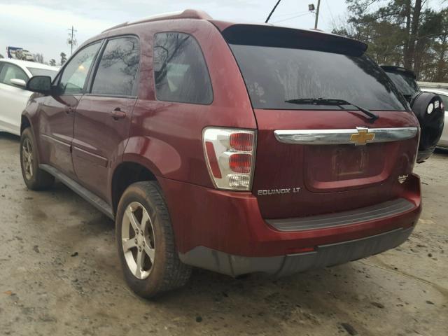 2CNDL63F576069131 - 2007 CHEVROLET EQUINOX LT BURGUNDY photo 3