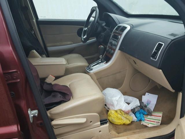 2CNDL63F576069131 - 2007 CHEVROLET EQUINOX LT BURGUNDY photo 5