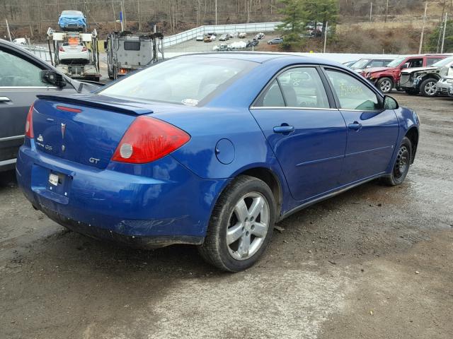 1G2ZH58N174150249 - 2007 PONTIAC G6 GT BLUE photo 4