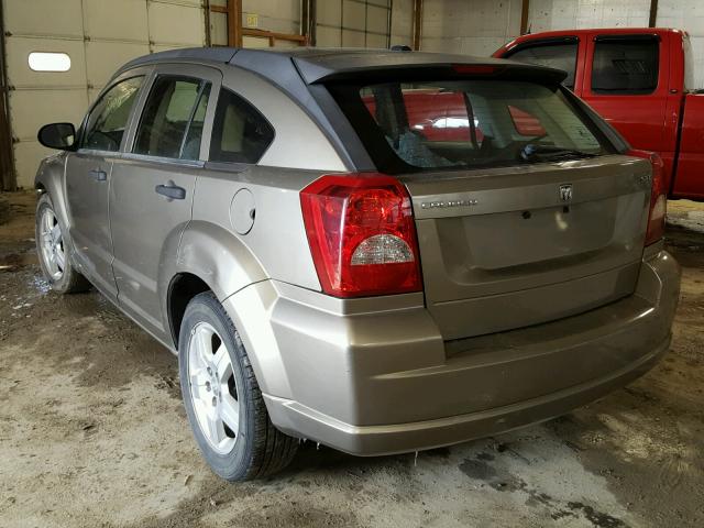 1B3HB48B58D626188 - 2008 DODGE CALIBER SX TAN photo 3