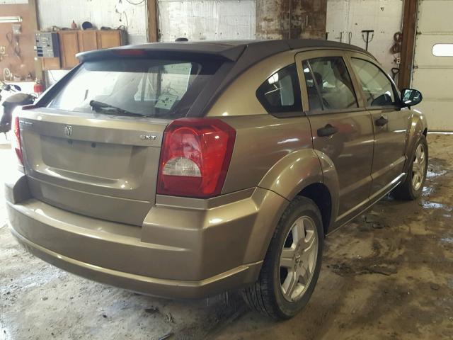 1B3HB48B58D626188 - 2008 DODGE CALIBER SX TAN photo 4