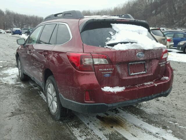4S4BSACC4F3206875 - 2015 SUBARU OUTBACK 2. RED photo 3