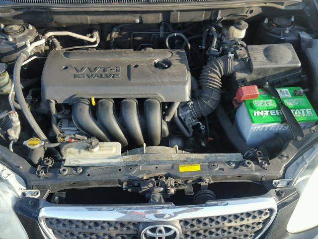 JTDBR32E370109104 - 2007 TOYOTA COROLLA CE BLACK photo 7