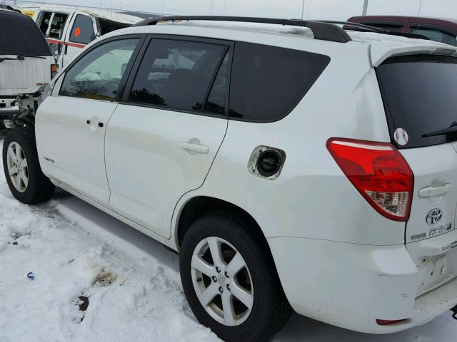 JTMBK31V685056683 - 2008 TOYOTA RAV4 LIMIT WHITE photo 3