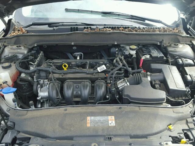 3FA6P0G75DR211828 - 2013 FORD FUSION S GRAY photo 7