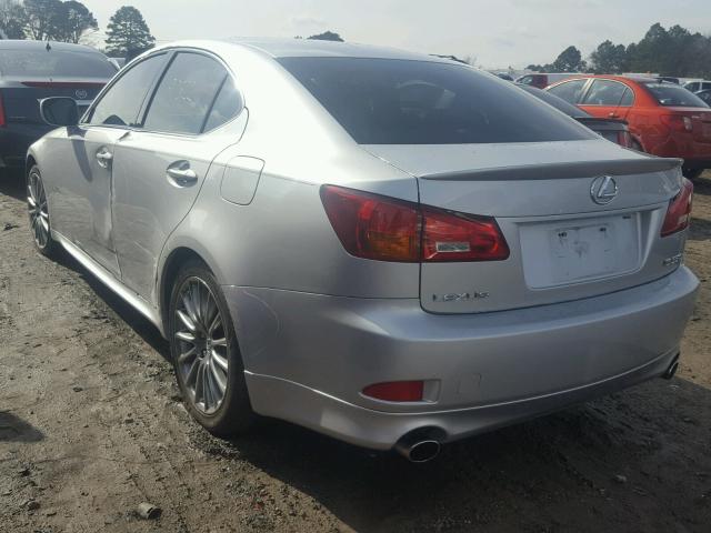 JTHBE262762001933 - 2006 LEXUS IS 350 SILVER photo 3