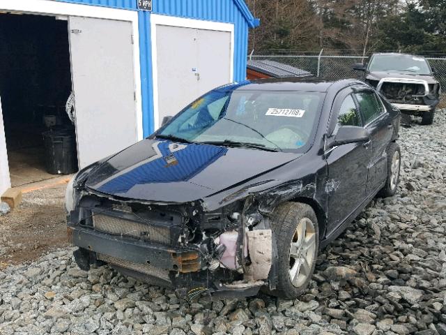 1G1ZB5E05AF190442 - 2010 CHEVROLET MALIBU LS შავი ფოტო 2