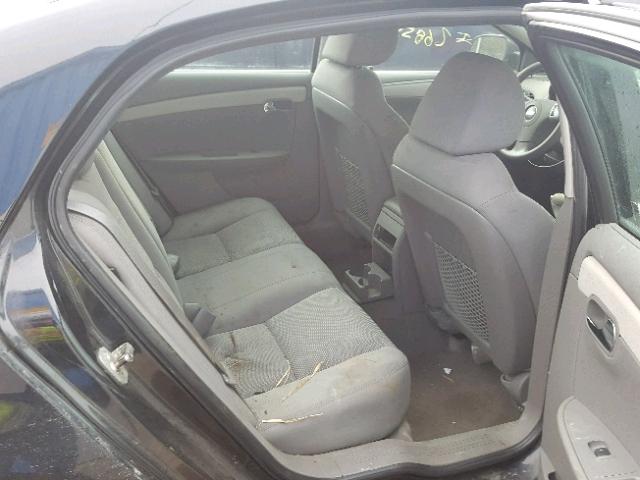 1G1ZB5E05AF190442 - 2010 CHEVROLET MALIBU LS შავი ფოტო 6