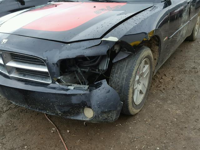 2B3KA43G47H609587 - 2007 DODGE CHARGER SE BLACK photo 9