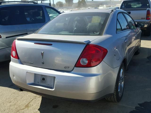 1G2ZH528X54161556 - 2005 PONTIAC G6 GT SILVER photo 4