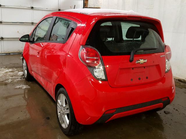 KL8CD6S90DC563109 - 2013 CHEVROLET SPARK 1LT RED photo 3