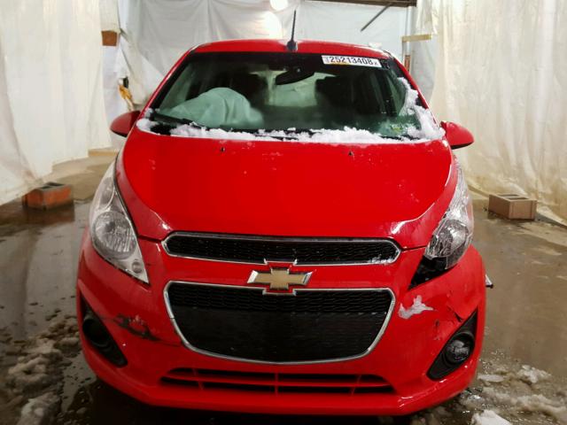 KL8CD6S90DC563109 - 2013 CHEVROLET SPARK 1LT RED photo 9