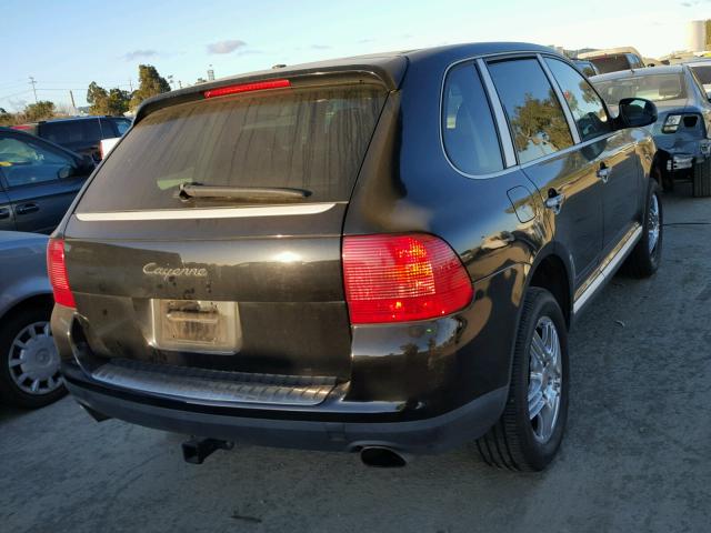 WP1AA29P14LA24324 - 2004 PORSCHE CAYENNE BLACK photo 4