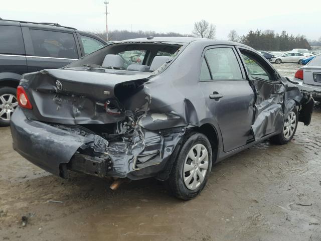 2T1BU4EE7AC522379 - 2010 TOYOTA COROLLA BA GRAY photo 4