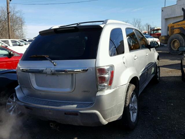 2CNDL73F356101173 - 2005 CHEVROLET EQUINOX LT SILVER photo 4