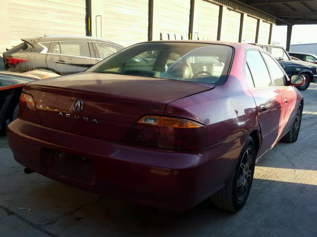 19UUA5663YA023125 - 2000 ACURA 3.2TL BURGUNDY photo 4