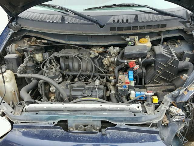 4N2ZN16T21D802749 - 2001 NISSAN QUEST SE BLUE photo 7