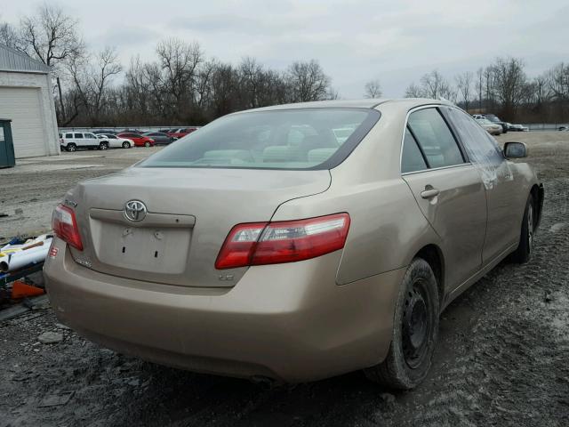 4T1BE46KX8U770815 - 2008 TOYOTA CAMRY CE GOLD photo 4