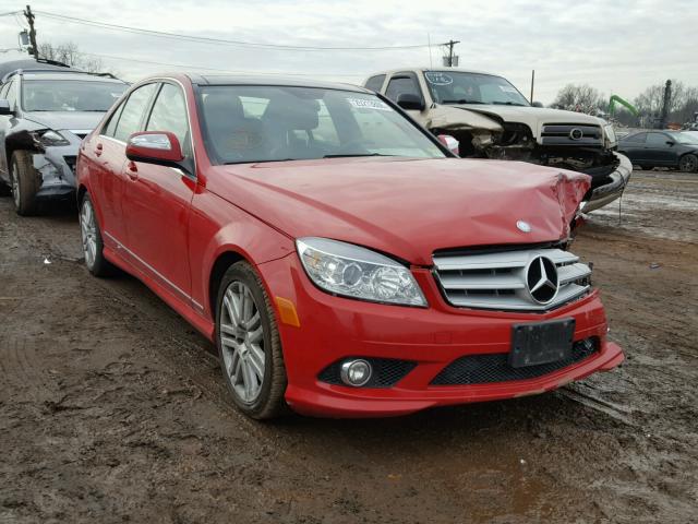 WDDGF81X39F247942 - 2009 MERCEDES-BENZ C 300 4MAT RED photo 1