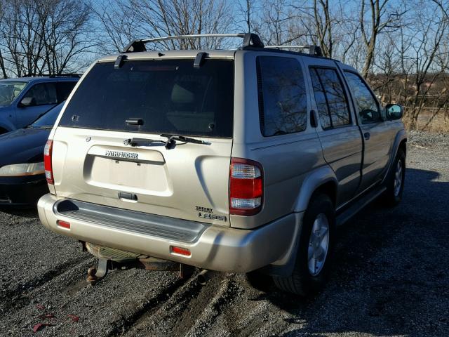 JN8DR09Y61W592166 - 2001 NISSAN PATHFINDER GOLD photo 4