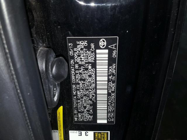 JTKJF5C78E3068425 - 2014 TOYOTA SCION TC 黑色 照片 10