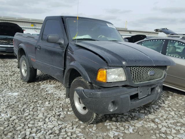 1FTYR10U02PA81738 - 2002 FORD RANGER BLACK photo 1