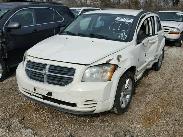 1B3CB4HA6AD584203 - 2010 DODGE CALIBER SX WHITE photo 2