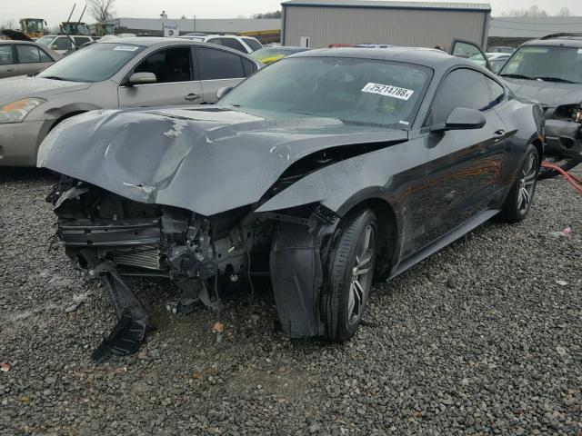 1FA6P8TH9F5301003 - 2015 FORD MUSTANG CHARCOAL photo 2