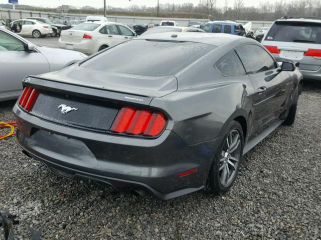 1FA6P8TH9F5301003 - 2015 FORD MUSTANG CHARCOAL photo 4