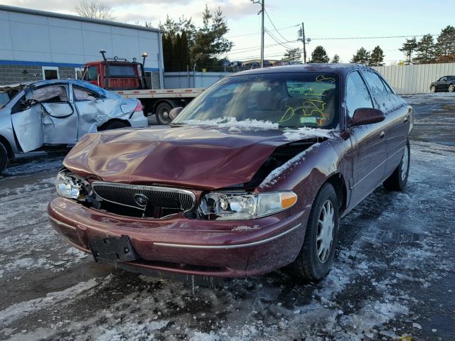 2G4WS52J1Y1290266 - 2000 BUICK CENTURY CU BURGUNDY photo 2