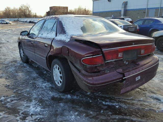 2G4WS52J1Y1290266 - 2000 BUICK CENTURY CU BURGUNDY photo 3