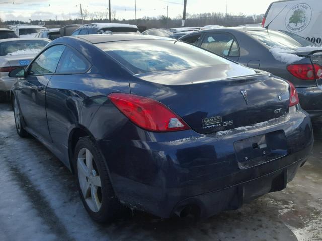 1G2ZH17N484201125 - 2008 PONTIAC G6 GT BLUE photo 3