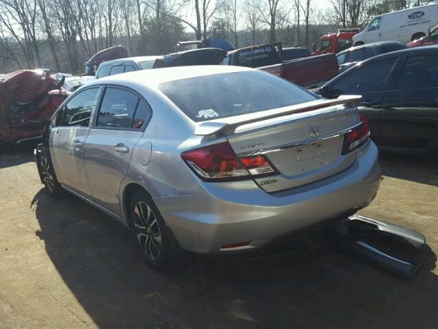 19XFB2F80FE058333 - 2015 HONDA CIVIC EX ვერცხლისფერი ფოტო 3
