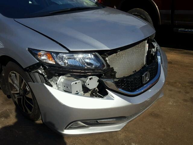 19XFB2F80FE058333 - 2015 HONDA CIVIC EX ვერცხლისფერი ფოტო 9